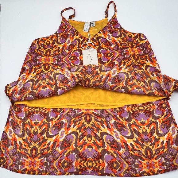 JOIE - Satin V-neck Tank Blouse - Picture 3 of 9